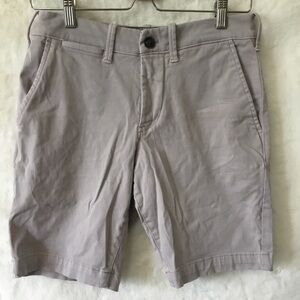 Express Light Khaki Stretch Slim Chino Shorts